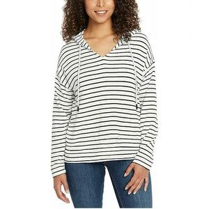 Buffalo David Bitton Black and White Oversized Hoodie